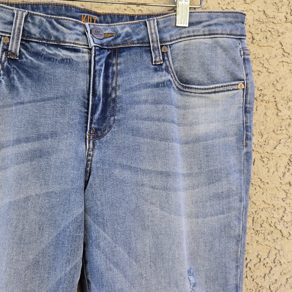 Kut From The Kloth Boyfriend Women's Light Blue Denim Jeans - Picture 3 of 7